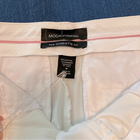 Moda International The Christie Fit Ivory Trousers size 4 - Picture 3 of 4